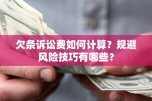 北京欠条诉讼费如何计算？规避风险技巧有哪些？
